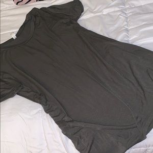 Army Green T-Shirt Dress